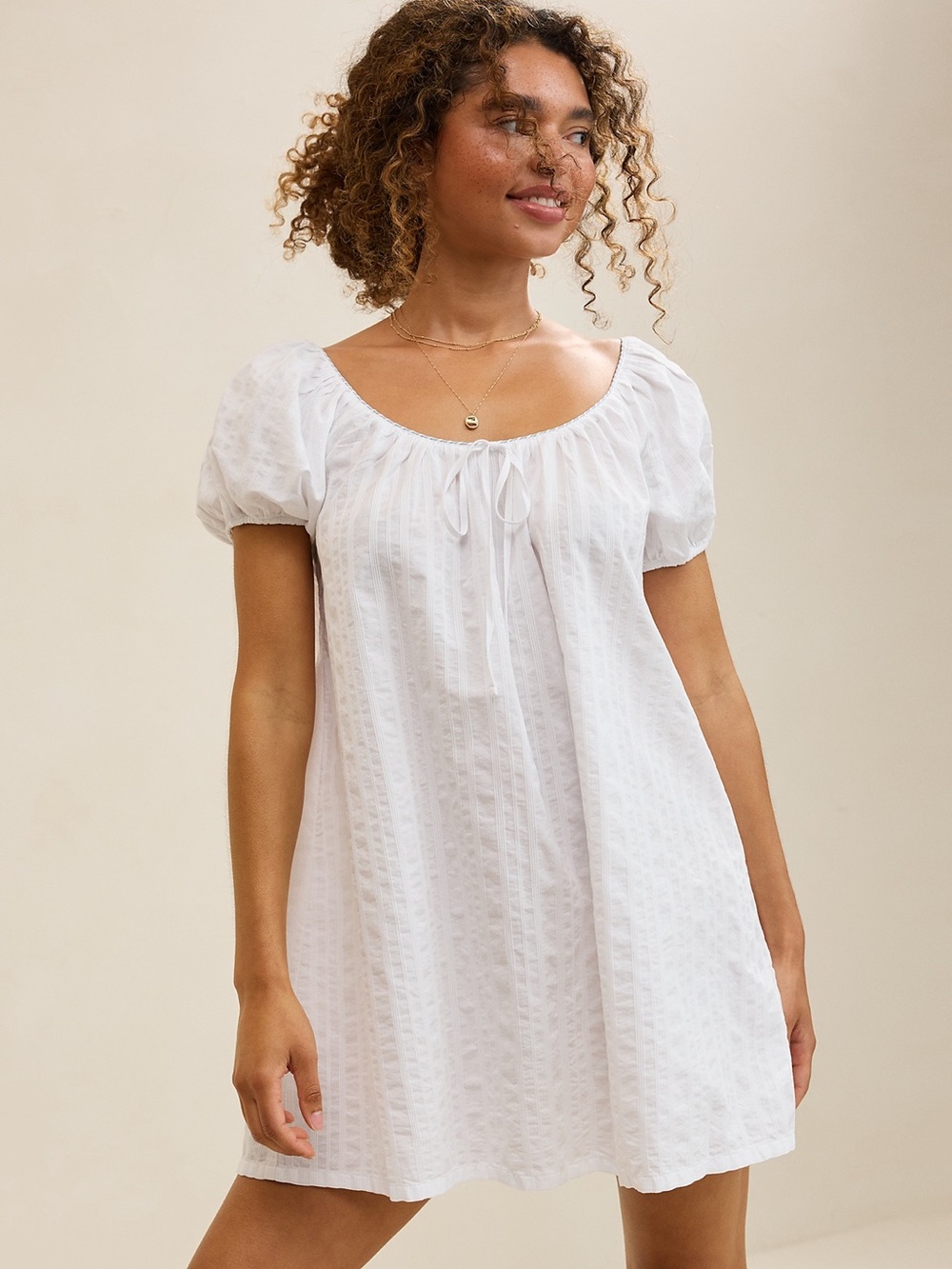 Aerie Overslept Seersucker Nightie